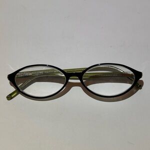 Coach Black/ Grass Green Oval Glasses Colette (537)